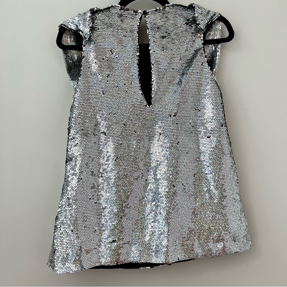 NWT Manoush silver sequin top 36 - Picture 11 of 14